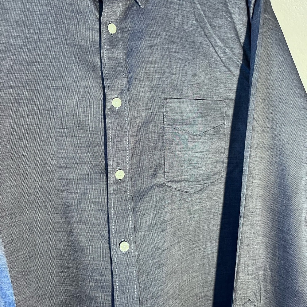 Untuckit Shirt Men’s Blue 100% Cotton Button Up Long Sleeve Size XXXL - Picture 4 of 5
